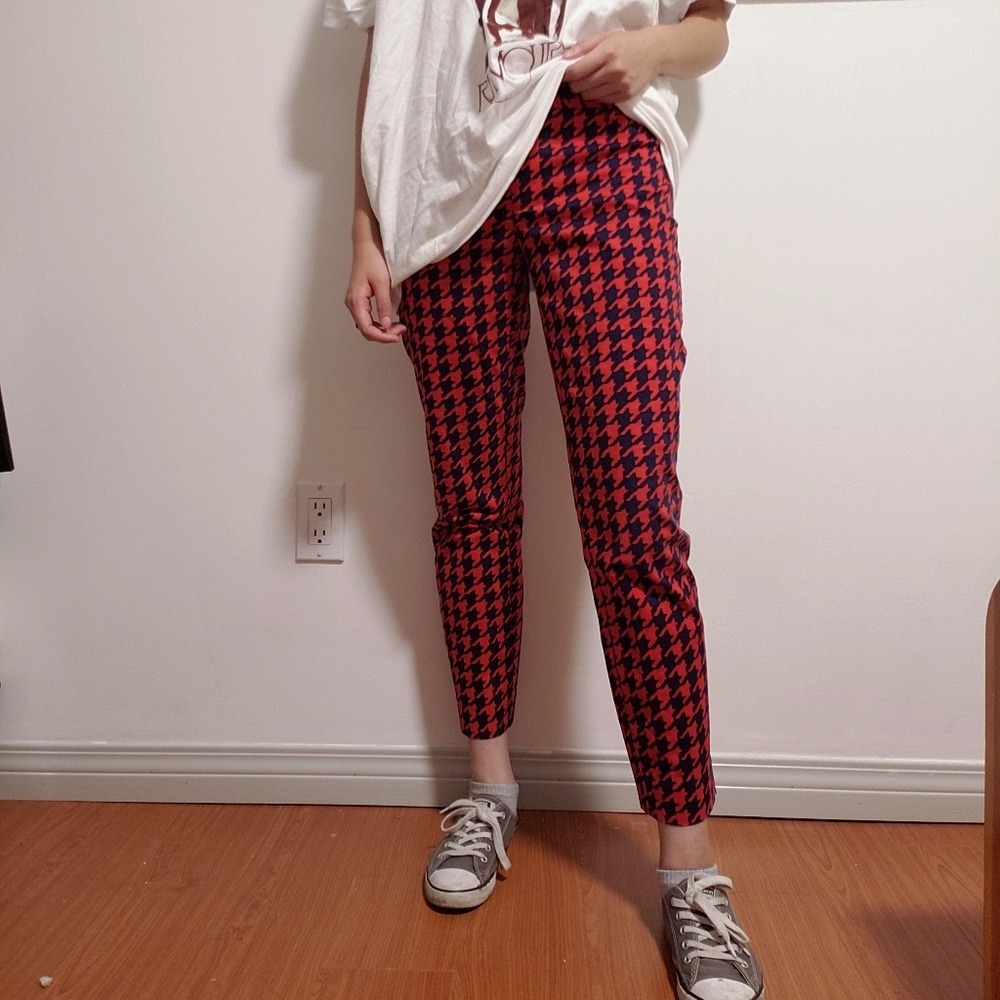 Houndstooth trousers